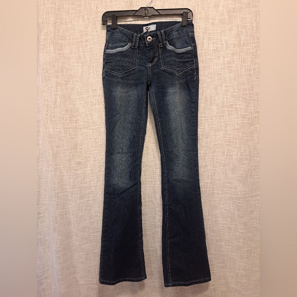 SO Dark Blue Jeans size 3 Boot Cut